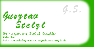 gusztav stelzl business card